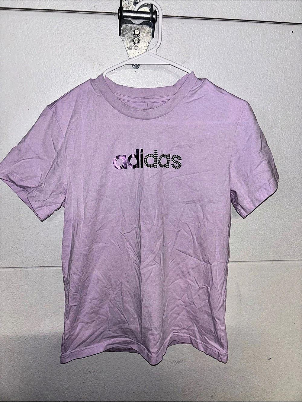adidas Short Sleeve Tee in Purple Size Medium